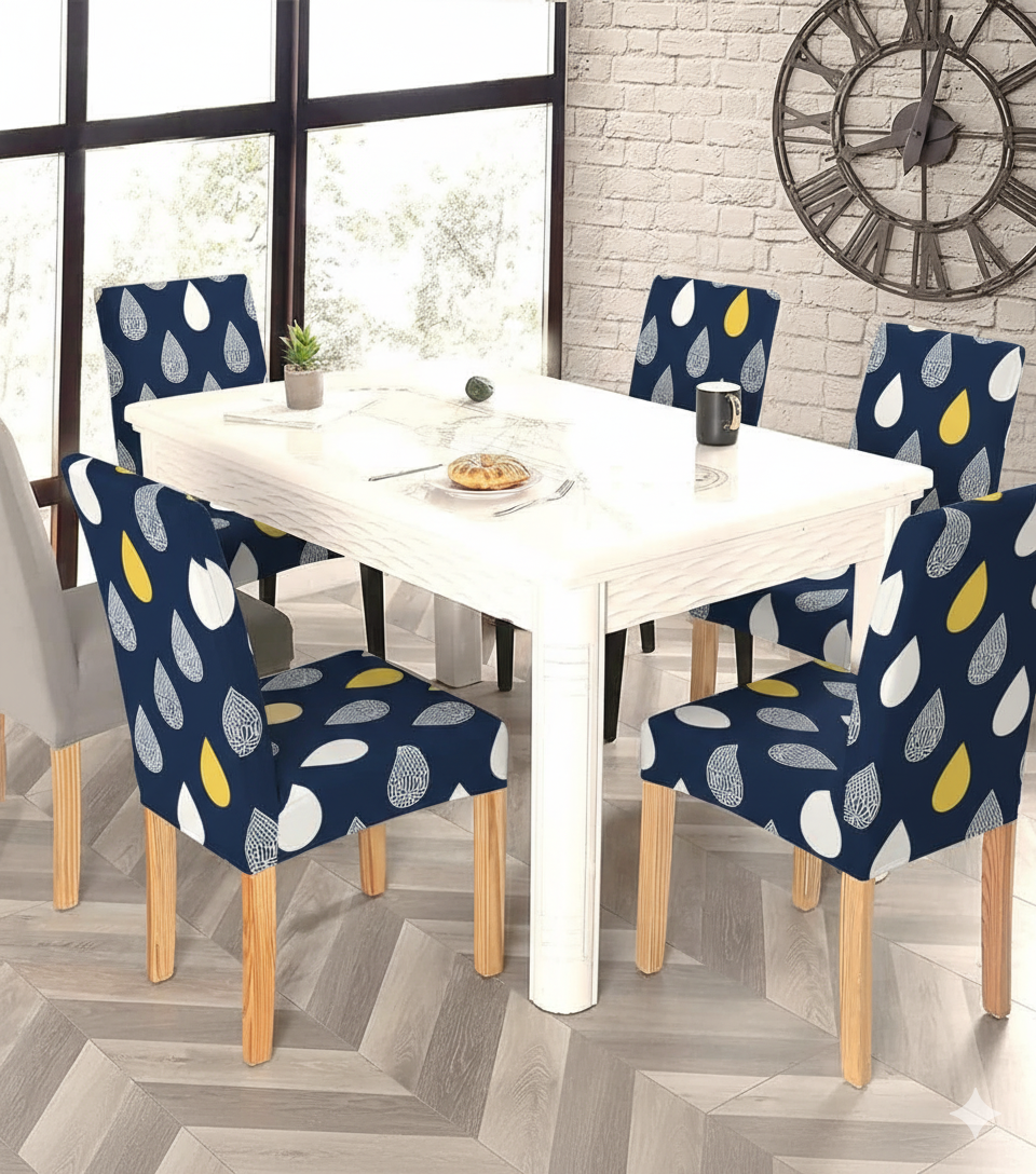 Water Mark Printed Chair Cover