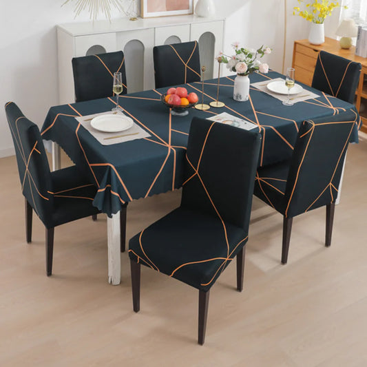 Prism Gold Printed Chair Cover