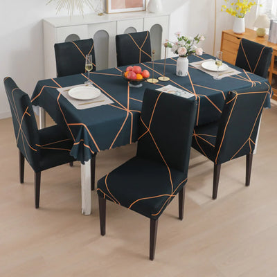 Prism Gold Printed Chair Cover