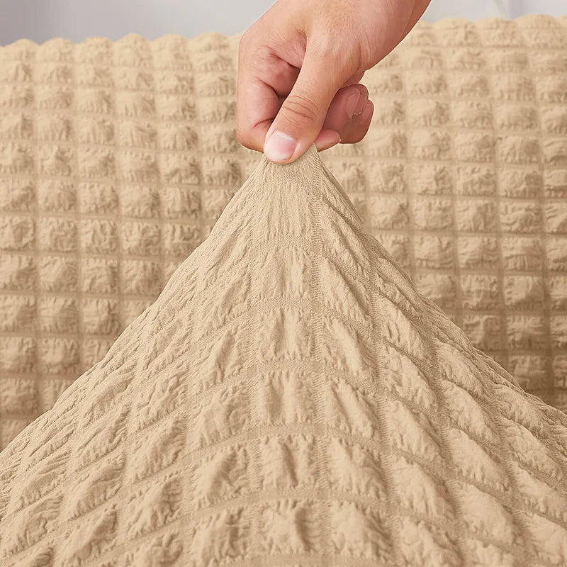 Turkish Bubble Frill Sofa Covers : Beige