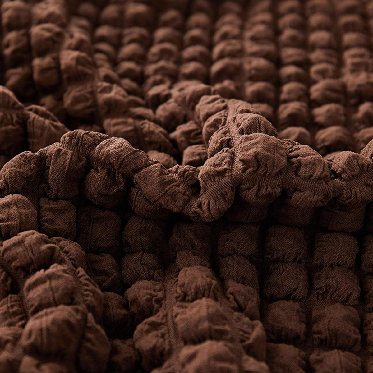 Turkish Bubble Frill Sofa Covers : Coffee