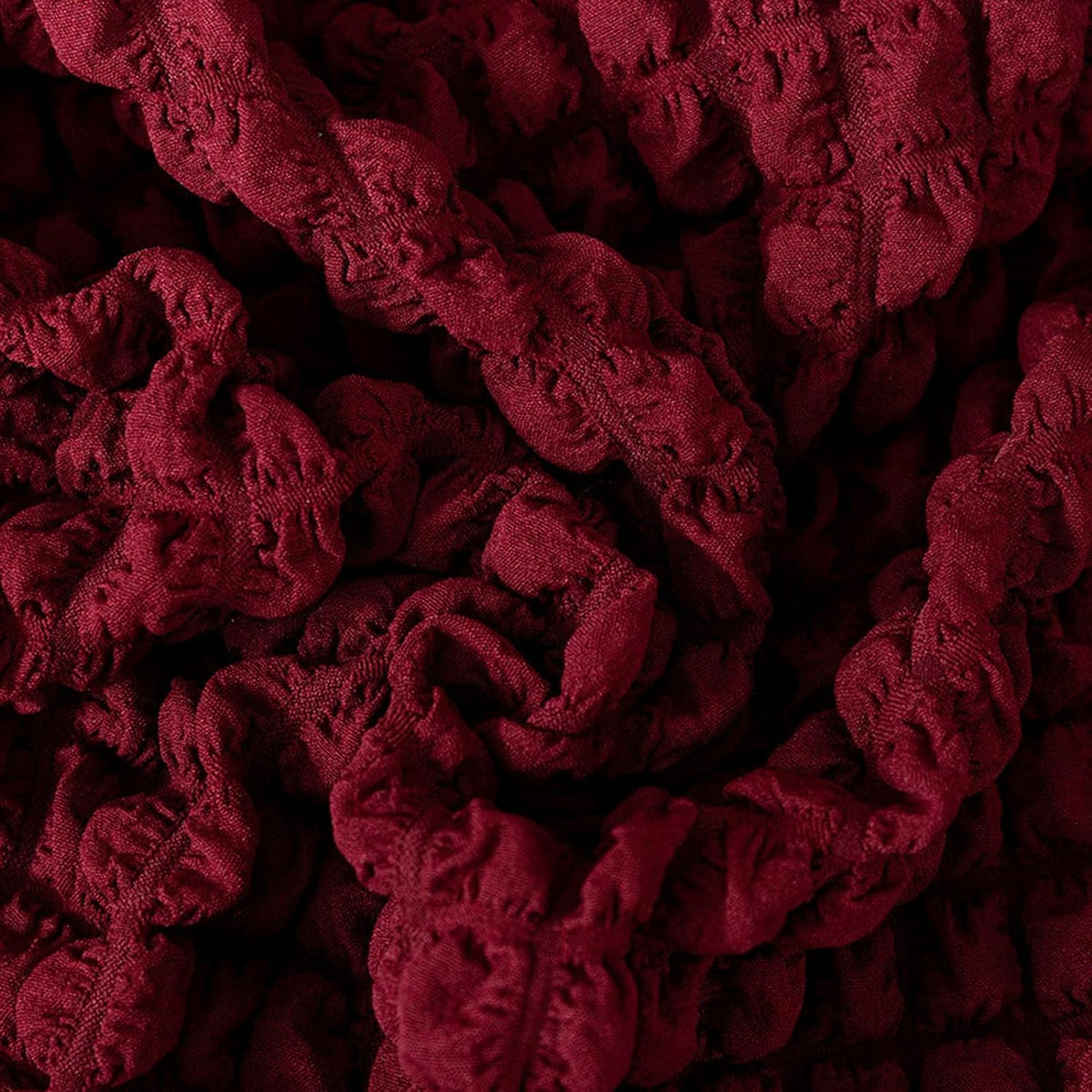 Turkish Bubble Frill Sofa Covers : Maroon