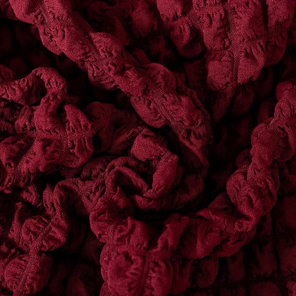 Turkish Bubble Frill Sofa Covers : Maroon