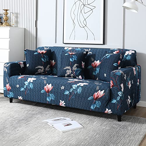 MellowCovers Lotus Blue Strechable Sofa Cover