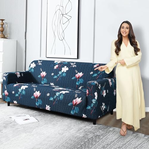 MellowCovers Lotus Blue Strechable Sofa Cover