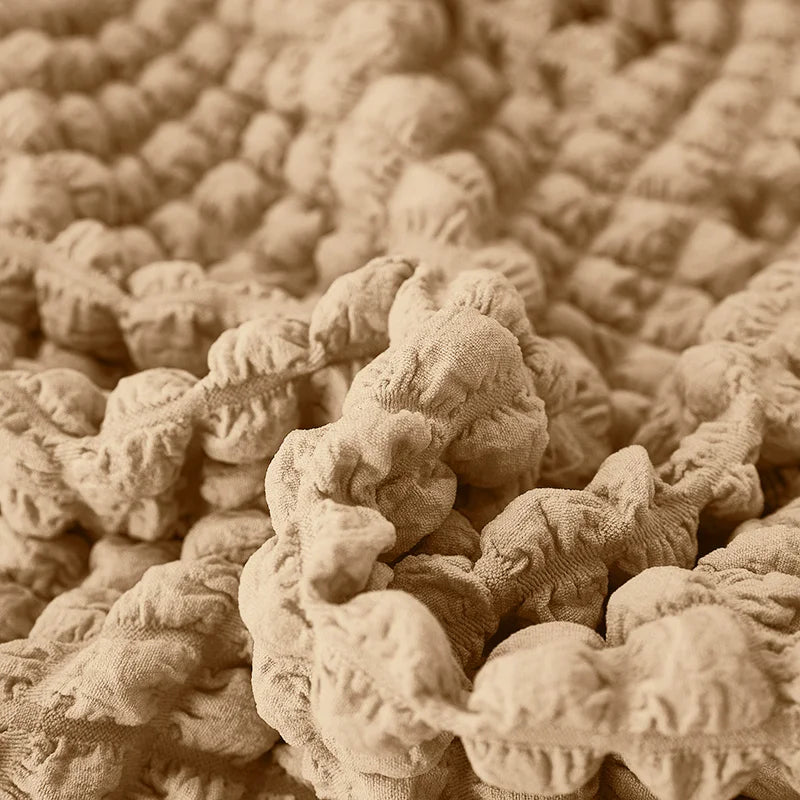 Turkish Bubble Frill Sofa Covers : Beige