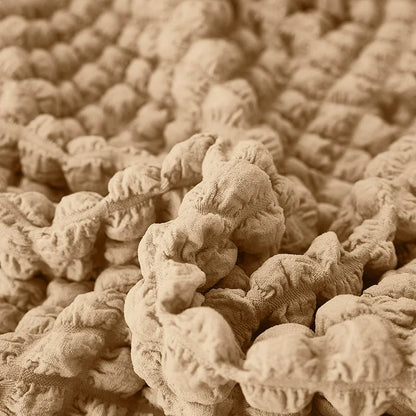 Turkish Bubble Frill Sofa Covers : Beige