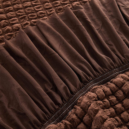 Turkish Bubble Frill Sofa Covers : Coffee