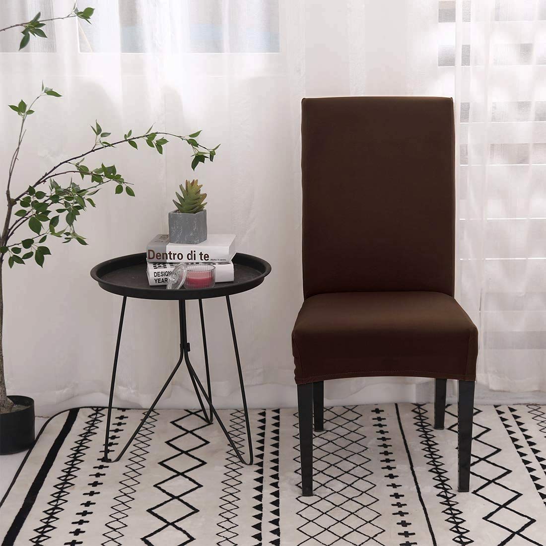 Polar Fleece Brown Chair Cover