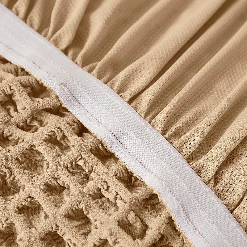 Turkish Bubble Frill Sofa Covers : Beige