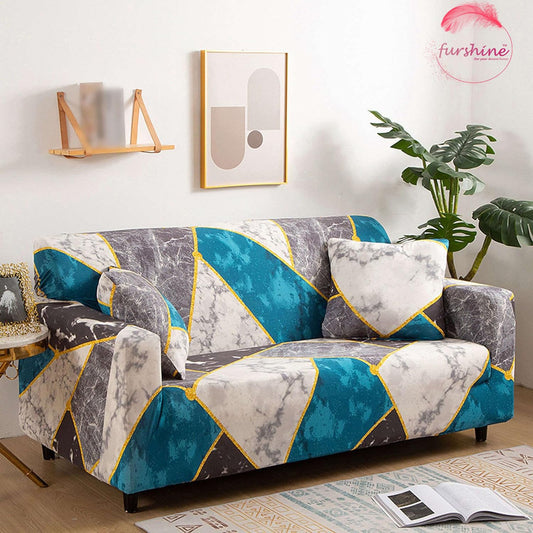 MellowCovers Blue Marble Strechable Sofa Cover