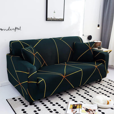 MellowCovers Prism Gold Strechable Sofa Cover