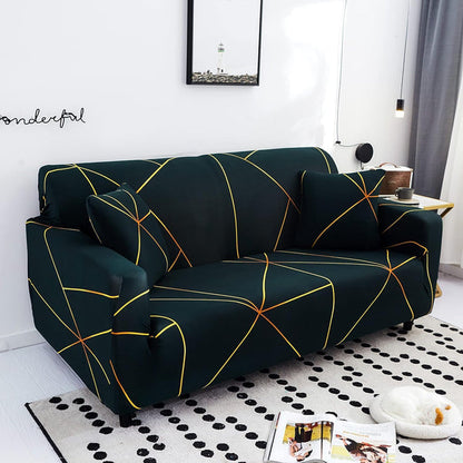 MellowCovers Prism Gold Strechable Sofa Cover