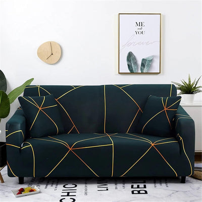 MellowCovers Prism Gold Strechable Sofa Cover