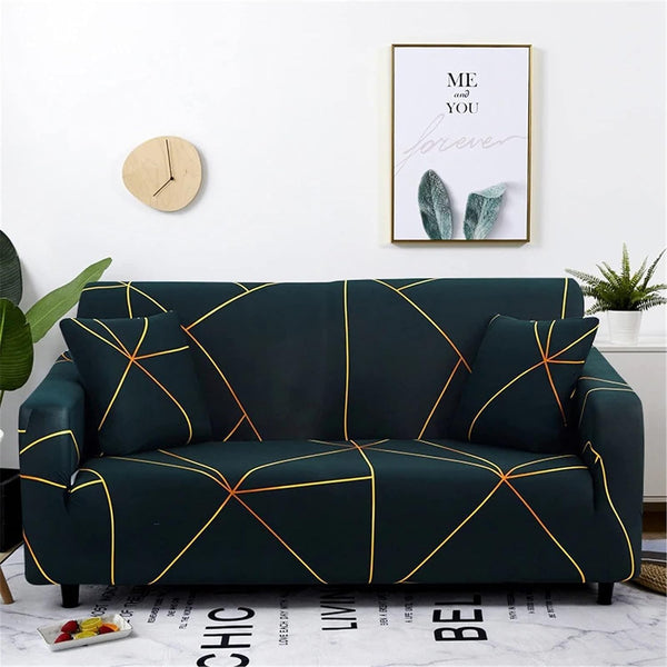 MellowCovers Prism Gold Strechable Sofa Cover