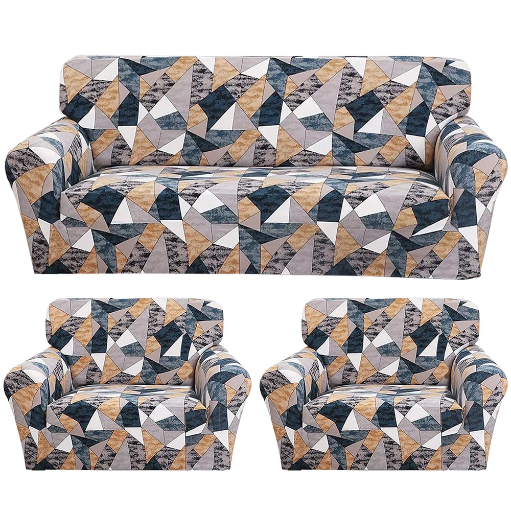 MellowCovers Orange Smoke Strechable Sofa Cover