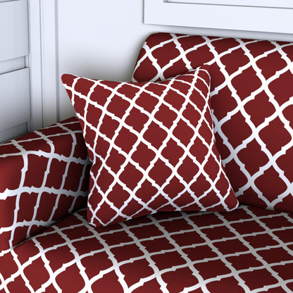 MellowCovers Red Diamond Strechable Sofa Cover