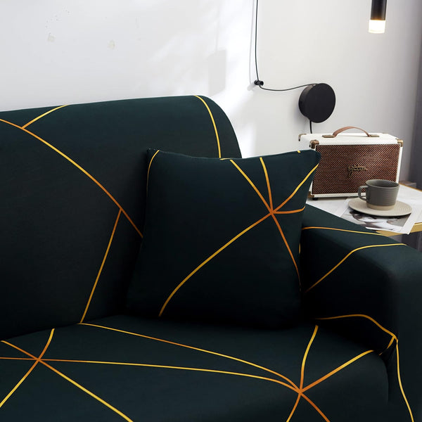 MellowCovers Prism Gold Strechable Sofa Cover