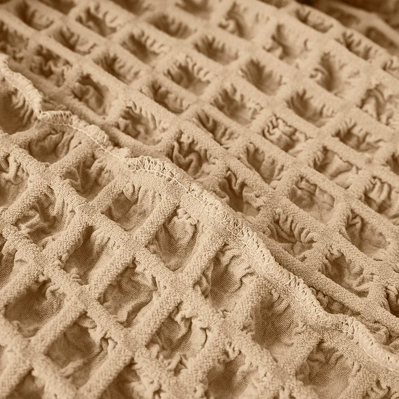 Turkish Bubble Frill Sofa Covers : Beige