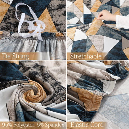 MellowCovers Orange Smoke Strechable Sofa Cover