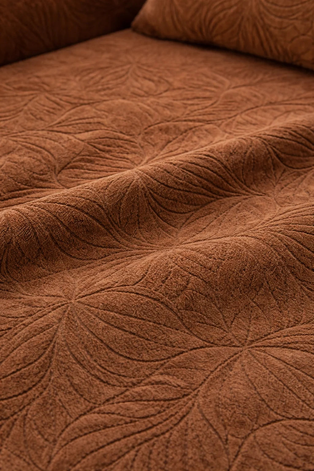 Premium Beige Frill  Sofa Cover – Stretchable, Washable & Elegant Sofa Protector