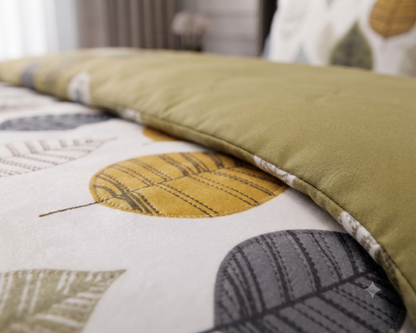 4-Piece Double Bed Comforter Set - White