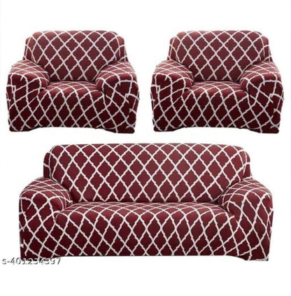 MellowCovers Red Diamond Strechable Sofa Cover
