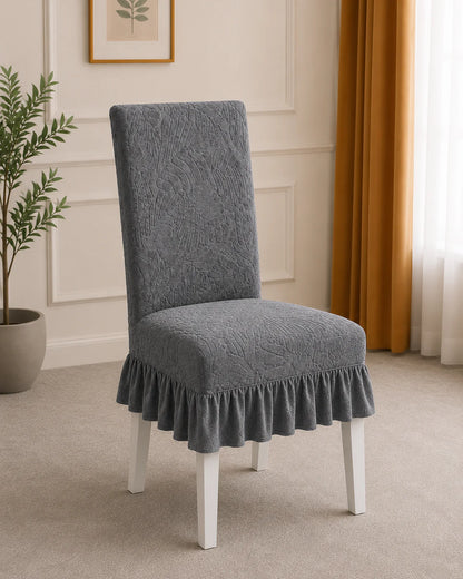 Mellow Covers Royal Jacquard Frill Dining Chair Cover