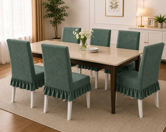 Mellow Covers Elegant Jacquard Dining Chair Cover