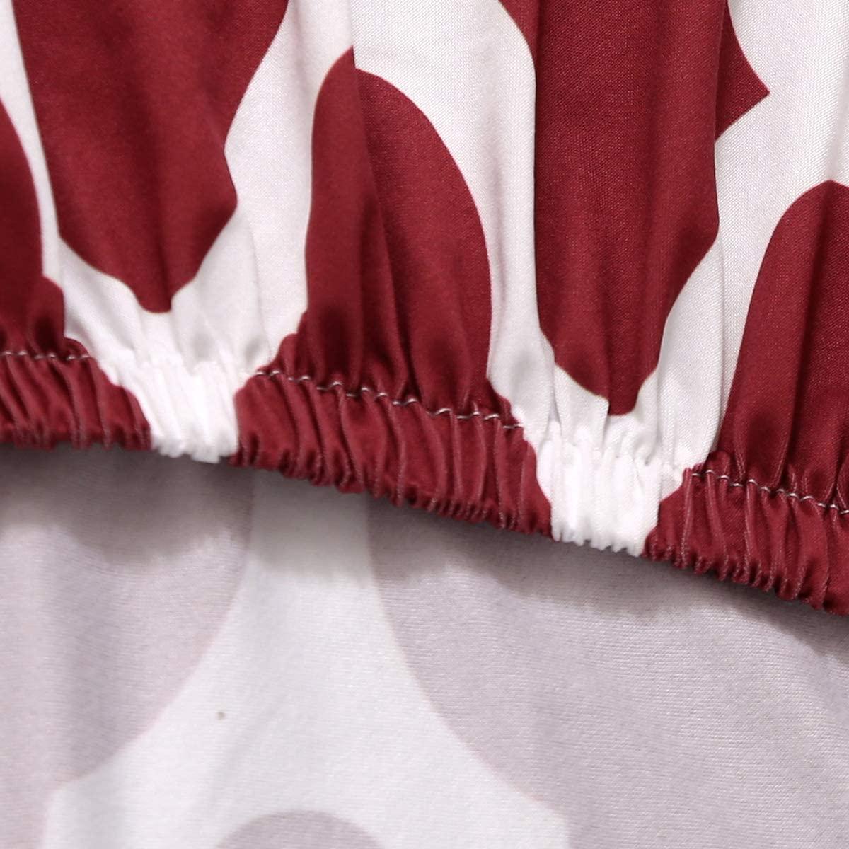 Red Diamond Printed Chair Cover