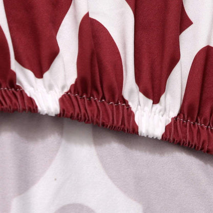 Red Diamond Printed Chair Cover