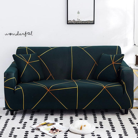 MellowCovers Prism Gold Strechable Sofa Cover