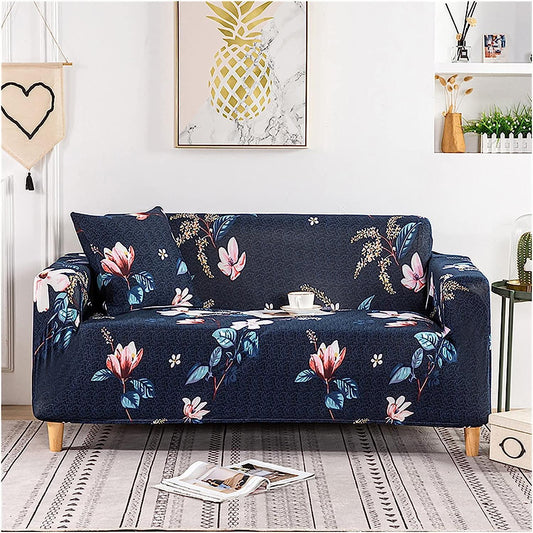 MellowCovers Lotus Blue Strechable Sofa Cover